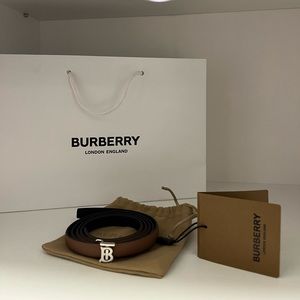BRAND NEW BURBERRY LB TB REVERSIBLE BELT